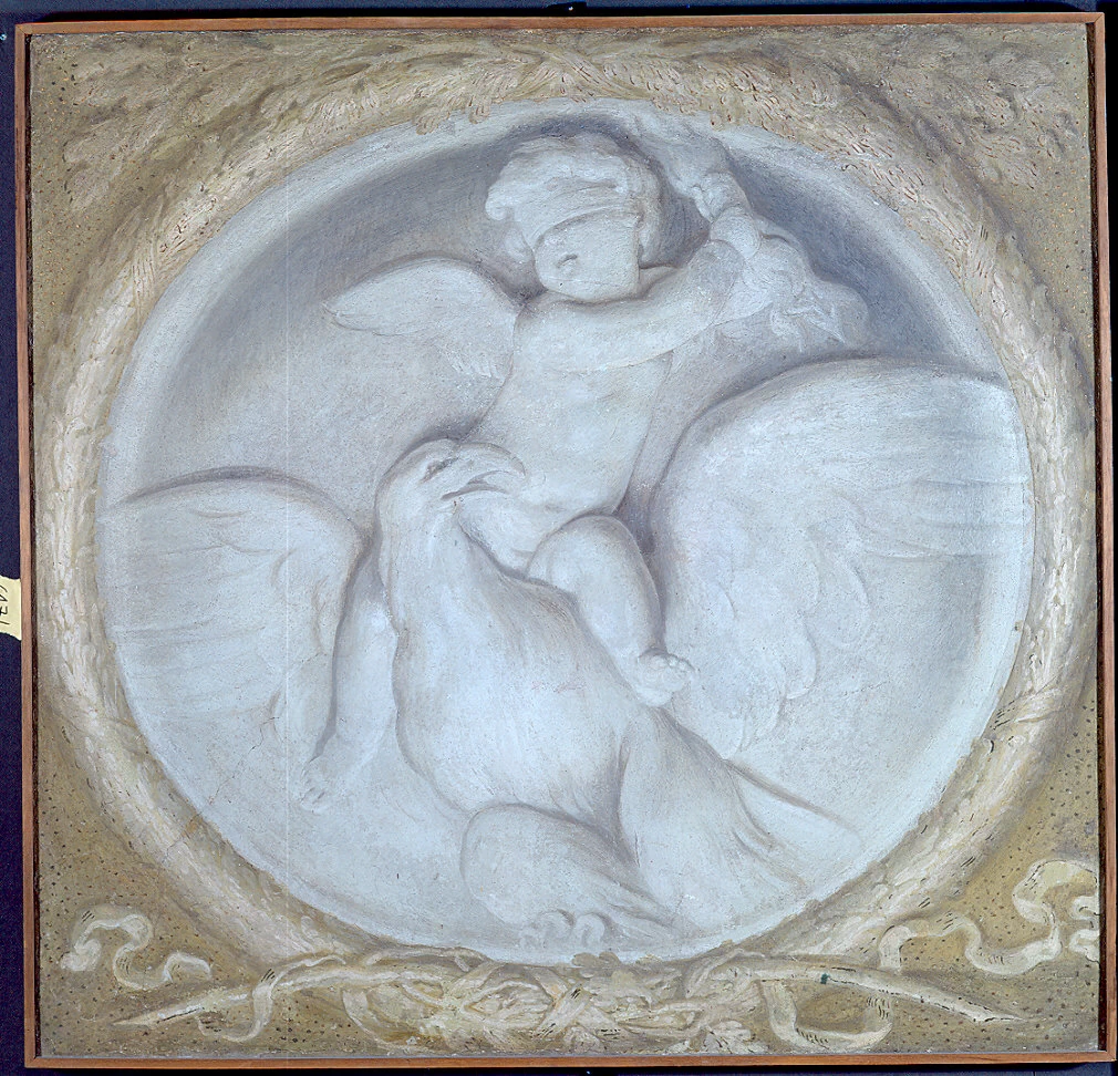 Cupido bendato seduto sull'aquila - Palazzo della Pilotta, Parma